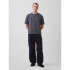 INTL HVY CROP LOGO T BLUE SLATE