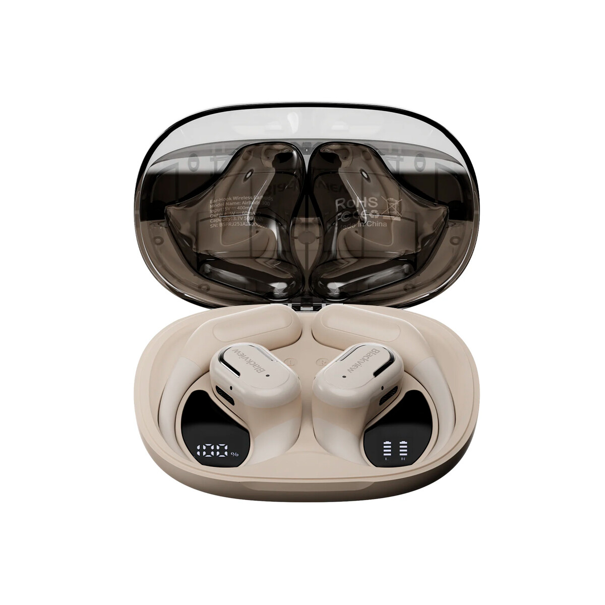 Auriculares inálambicos Blackview AirBuds 300 color beige 