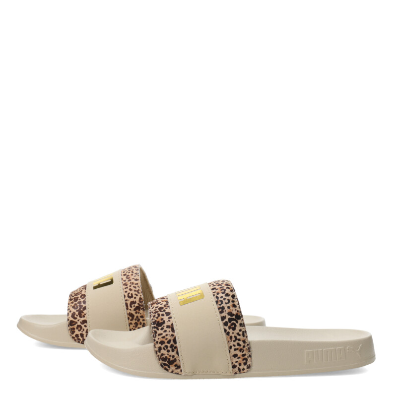 Sandalias de Mujer Puma Leadcat 2.0 Animal Flair Beige - Dorador