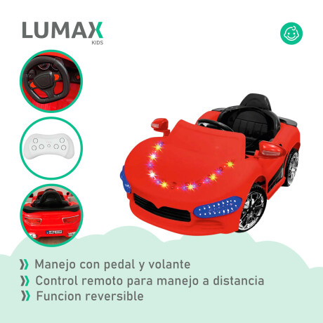 Auto a Batería Modelo Rindt con control remoto Rojo