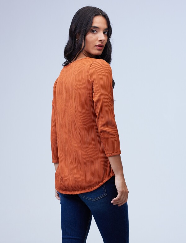 Blusa Zip TERRACOTA