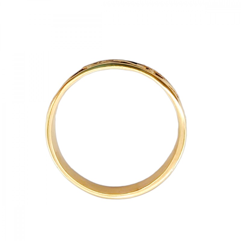 Anillo Labrado-Oro bajo-Sin Piedra-AN8202 sinpiedra