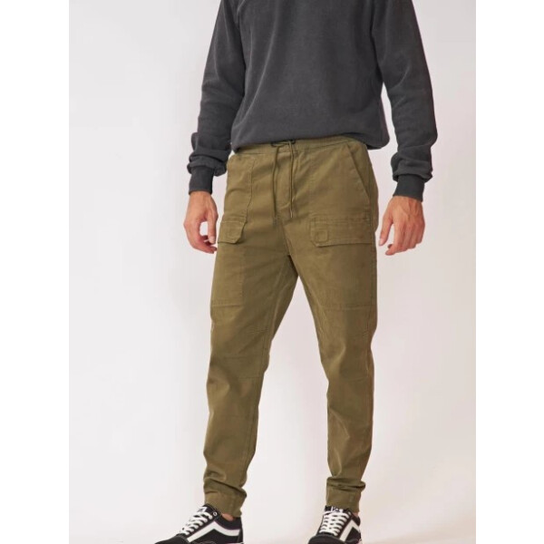 Pantalones - North Sails - N+ Jogger Cargo Terry de Mujer - 18675 Verde Militar