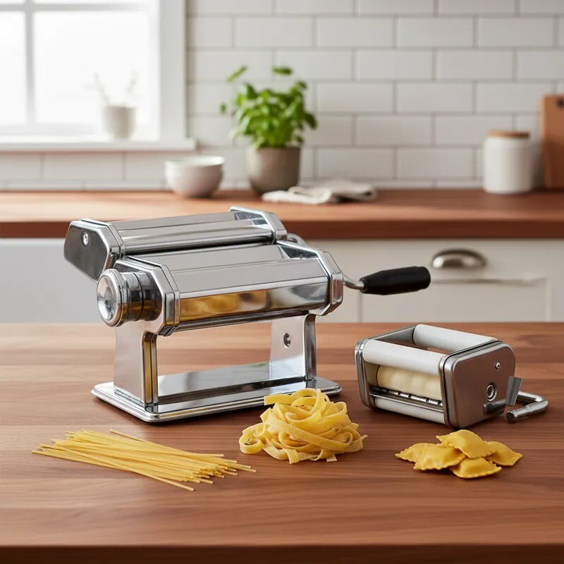 Máquina Para Pasta Ravioles Y Tallarines Acero Inoxidable Máquina Para Pasta Ravioles Y Tallarines Acero Inoxidable