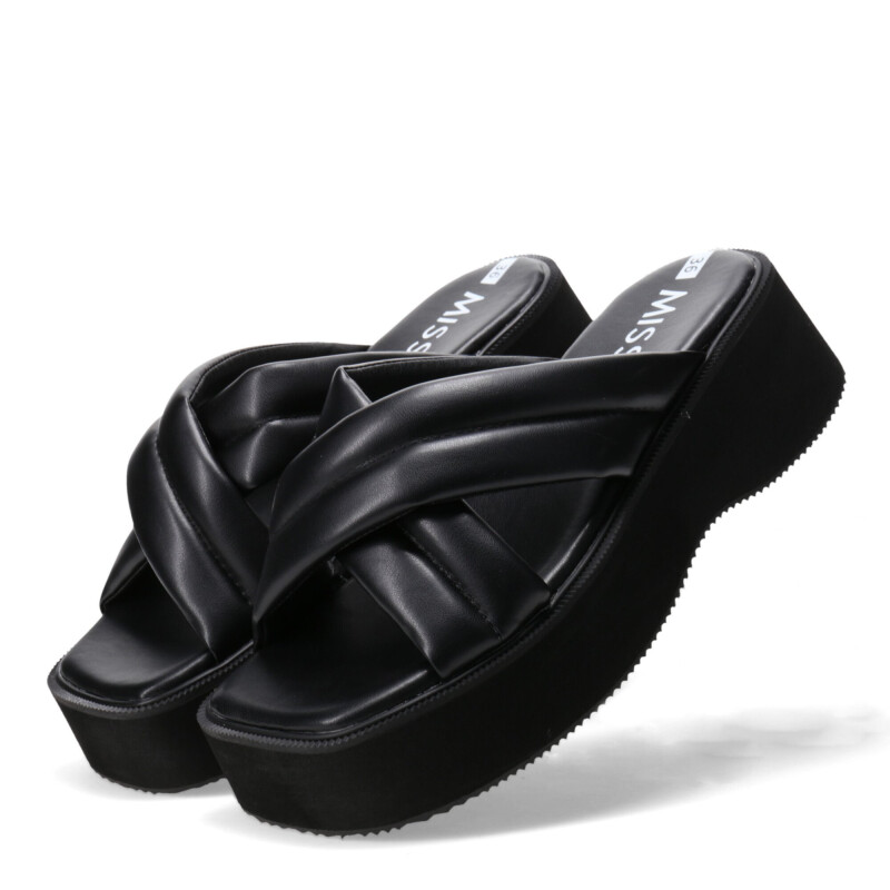 Sandalias de Mujer Miss Carol DANISHER con banda cruzada Negro