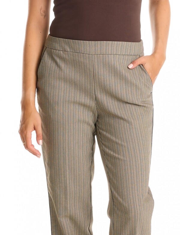 Pantalon Cuadrille Ribete MULTI/BEIGE