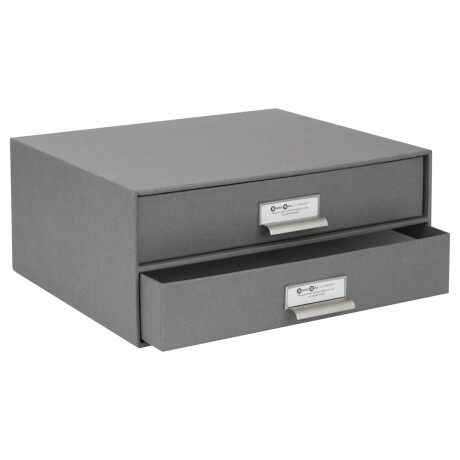 ORG ESCRITORIO 2 CAJONES PAPEL GRIS BIRGER
