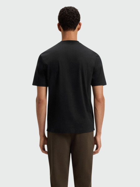 BOSS - Remera Regular Monograma Double B Negro Estampado