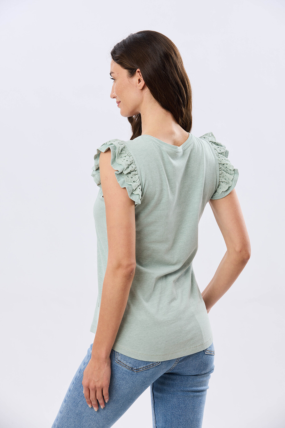 REMERA LISA DE ALGODÓN Verde