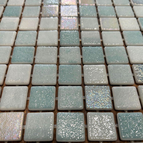 Pastilla Piscina Verde Agua Nacarado 33.5X33.5Cm (2.5X2.5) GAMAS DE VERDE