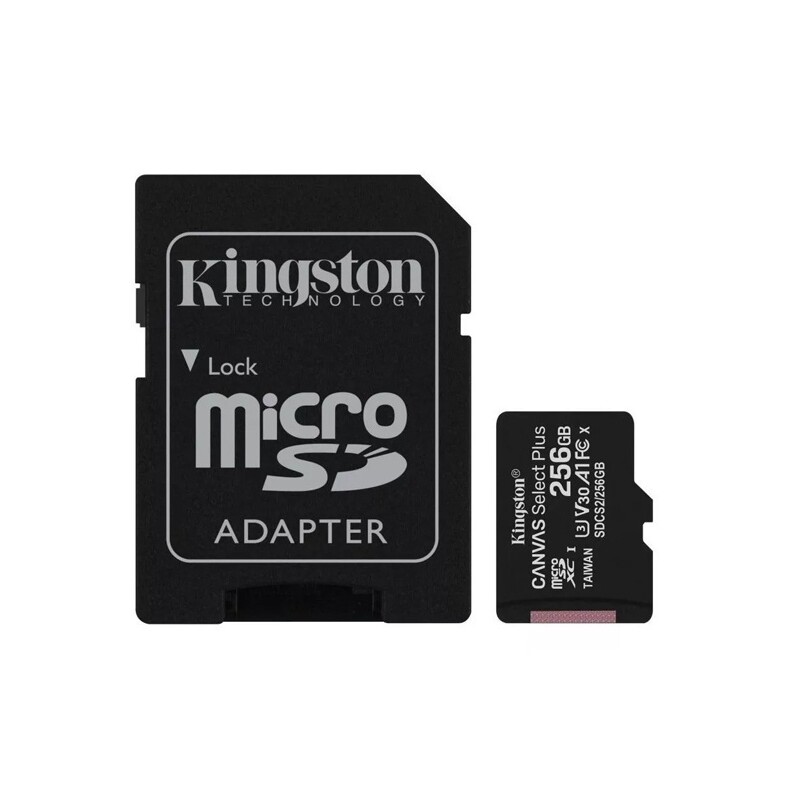 Memoria Micro SDXC Kingston 256GB cadap Clase 10 Memoria Micro SDXC Kingston 256GB cadap Clase 10