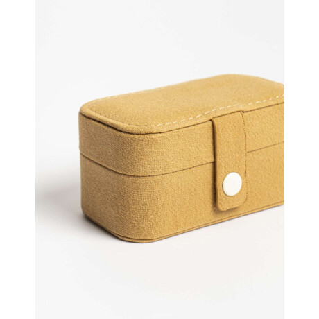Organizador De Bijou Con Solapa Amarillo Mostaza
