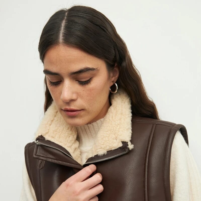 Chaleco Daniel Cassin Palmer Marron