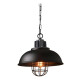 Lampara Colgante Domo Vintage Estilo Colonial Led Negro