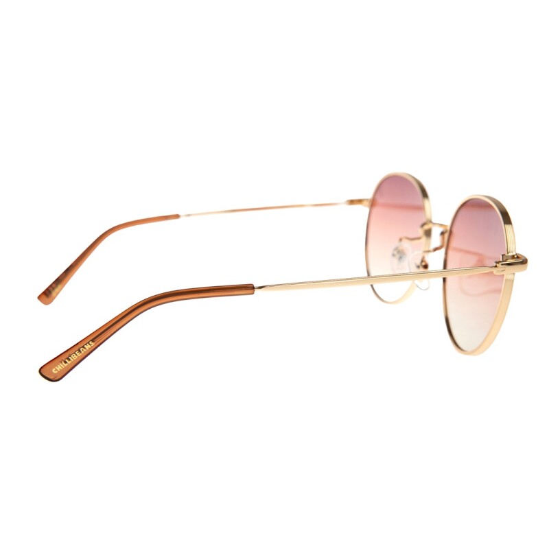 Lentes de Sol Chilli Beans Bilbao Dorado Brilloso