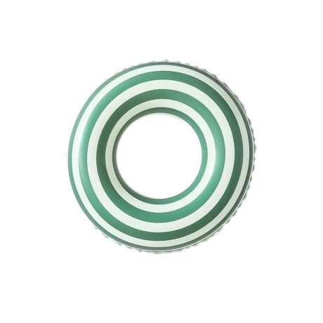 Flotador inflable rodondo a rayas Verde