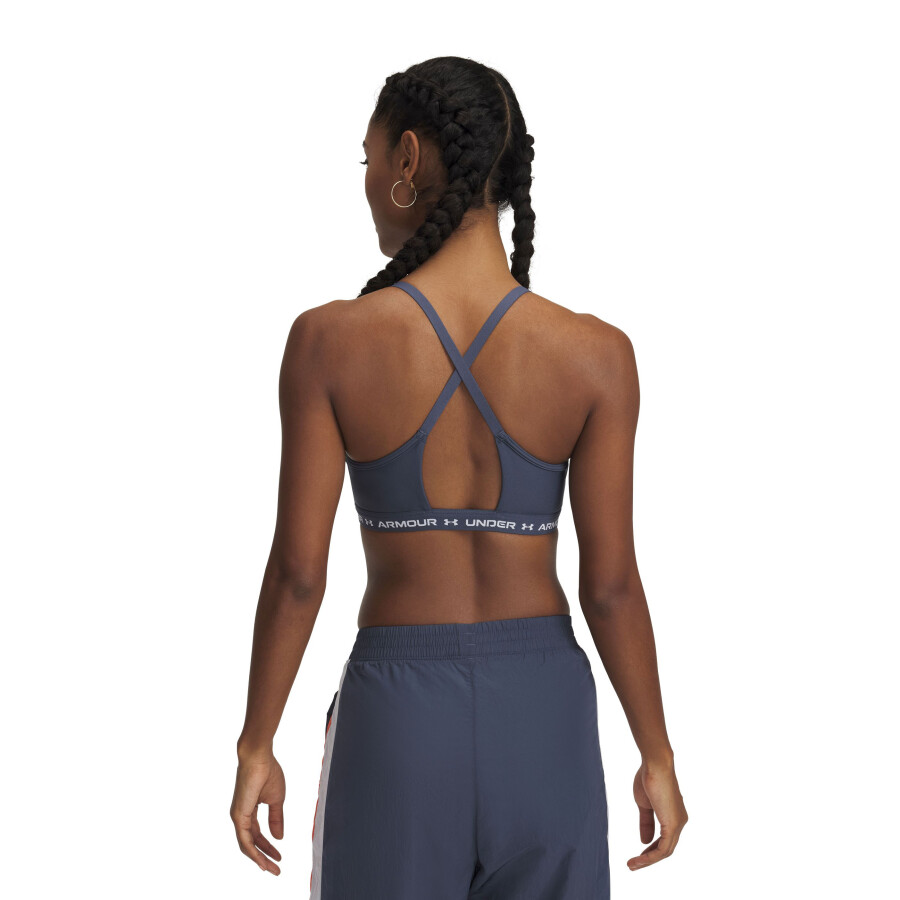 Top de Mujer Under Armour Cruzado Gris