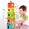 Bloques cubo apilables con animales PEPE friends HAPE Bloques cubo apilables con animales PEPE friends HAPE