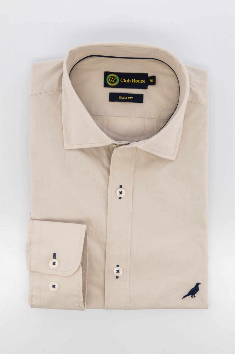 Camisa Short collar lisa - Light Grey 