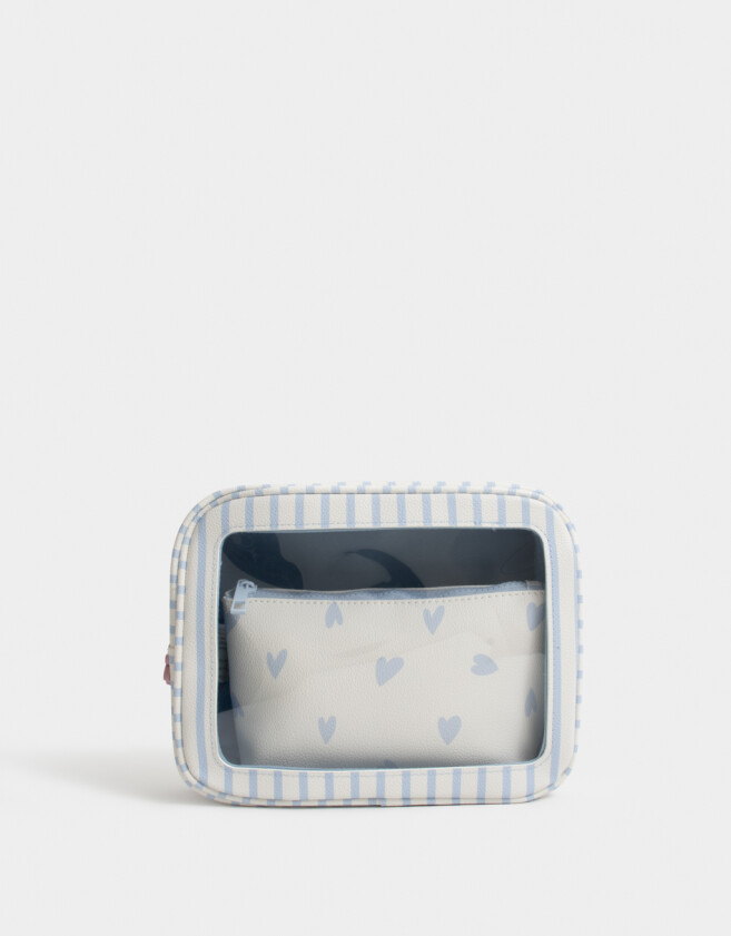 Porta Cosméticos Set De Portacosméticos - Estampado Rayas