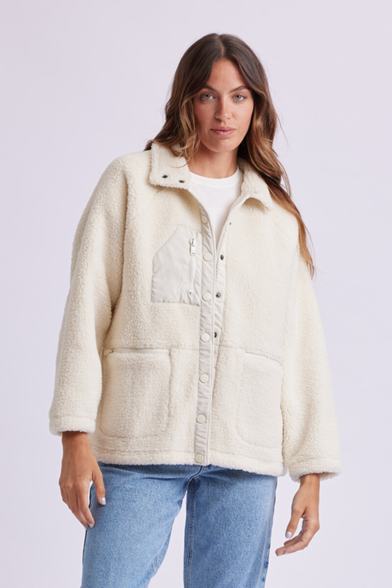 Campera Sherpa Crudo