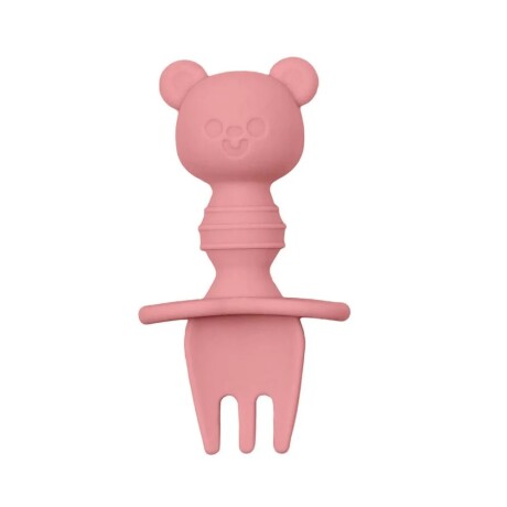 Mi primer Cubiertos silicona Osito rosa