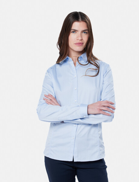 CAMISA LISA Celeste