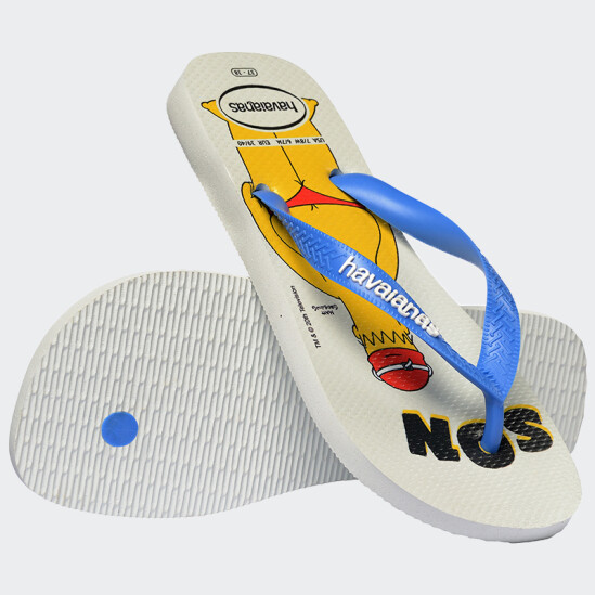 Ojotas Havaianas Simpsons Blanco