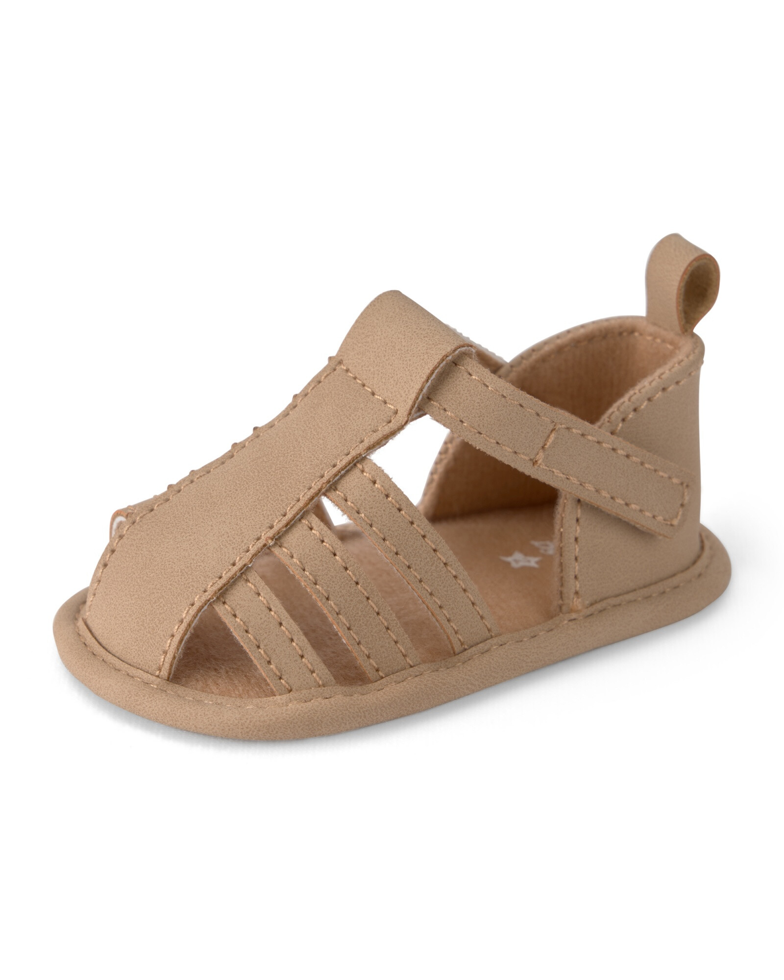 Sandalias pescadoras con velcro, marrón Sin color