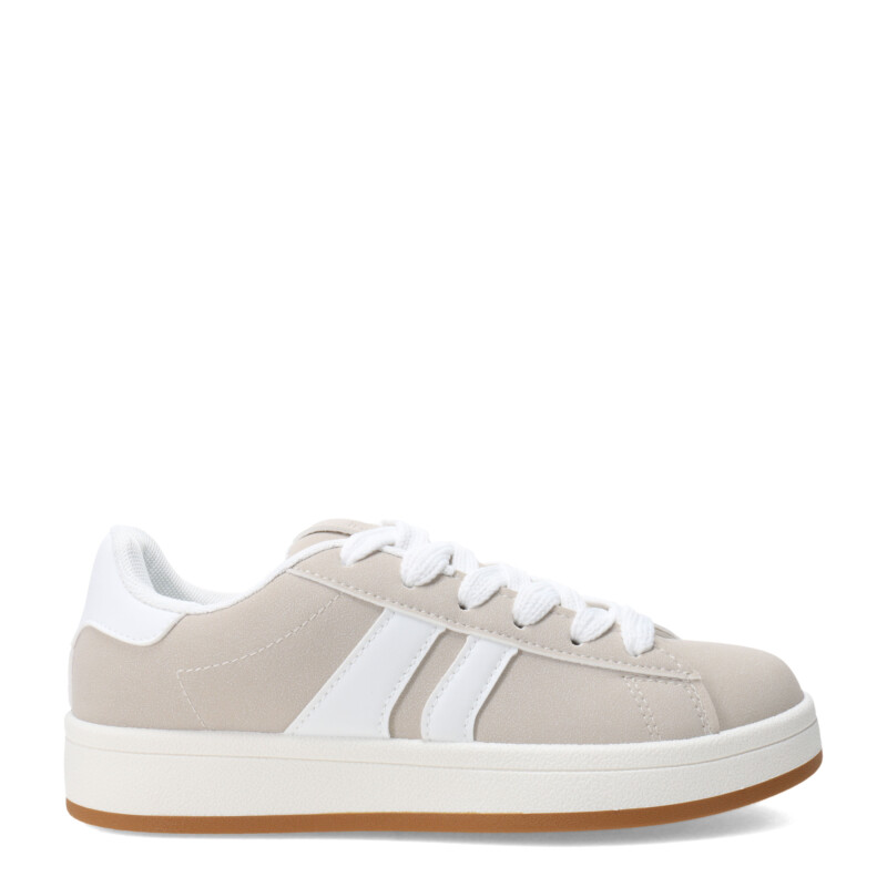 Championes Unisex Push MAXER ancho acordonado Beige