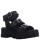 Sandalia MILLIE de cuero con hebillas Black