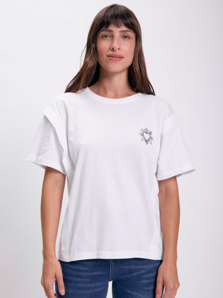 Remera estampa Corazón Blanco