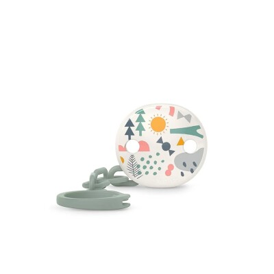 Clip Suavinex Redondo Con Cadenita Verde Clip Suavinex Redondo Con Cadenita Verde