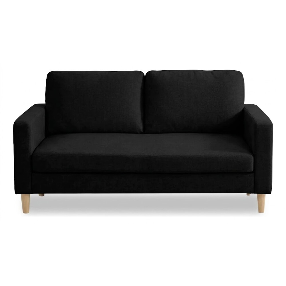 SOFÁ SILLÓN 2 CUERPOS negro