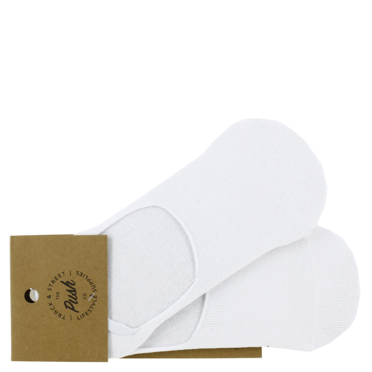 Medias de Hombre Push Media pack x2 solido black / white - Blanco 