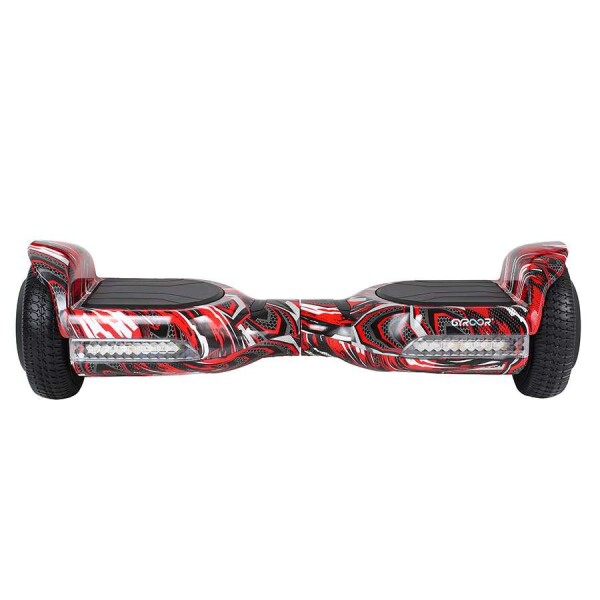 Patineta Skate Electrica Gyroor Balance Hoverboard Bt Color Variante Rojo