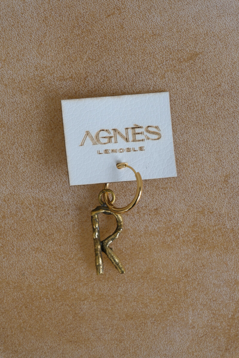 Spelling Earrings Bronce - R