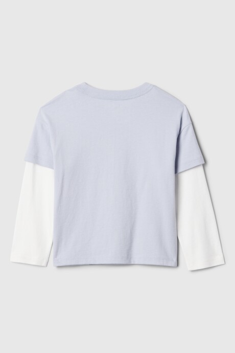 Remera Gráfico Manga Larga Toddler Niño Jet Stream Blue 337