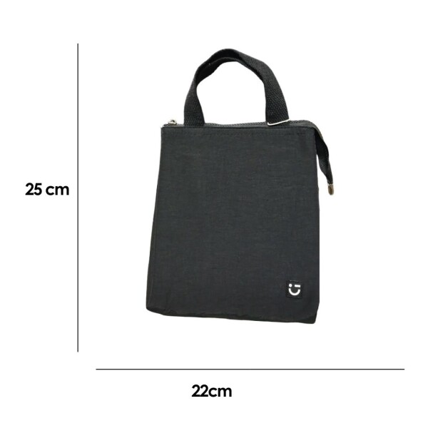 Lunchera triangular negro