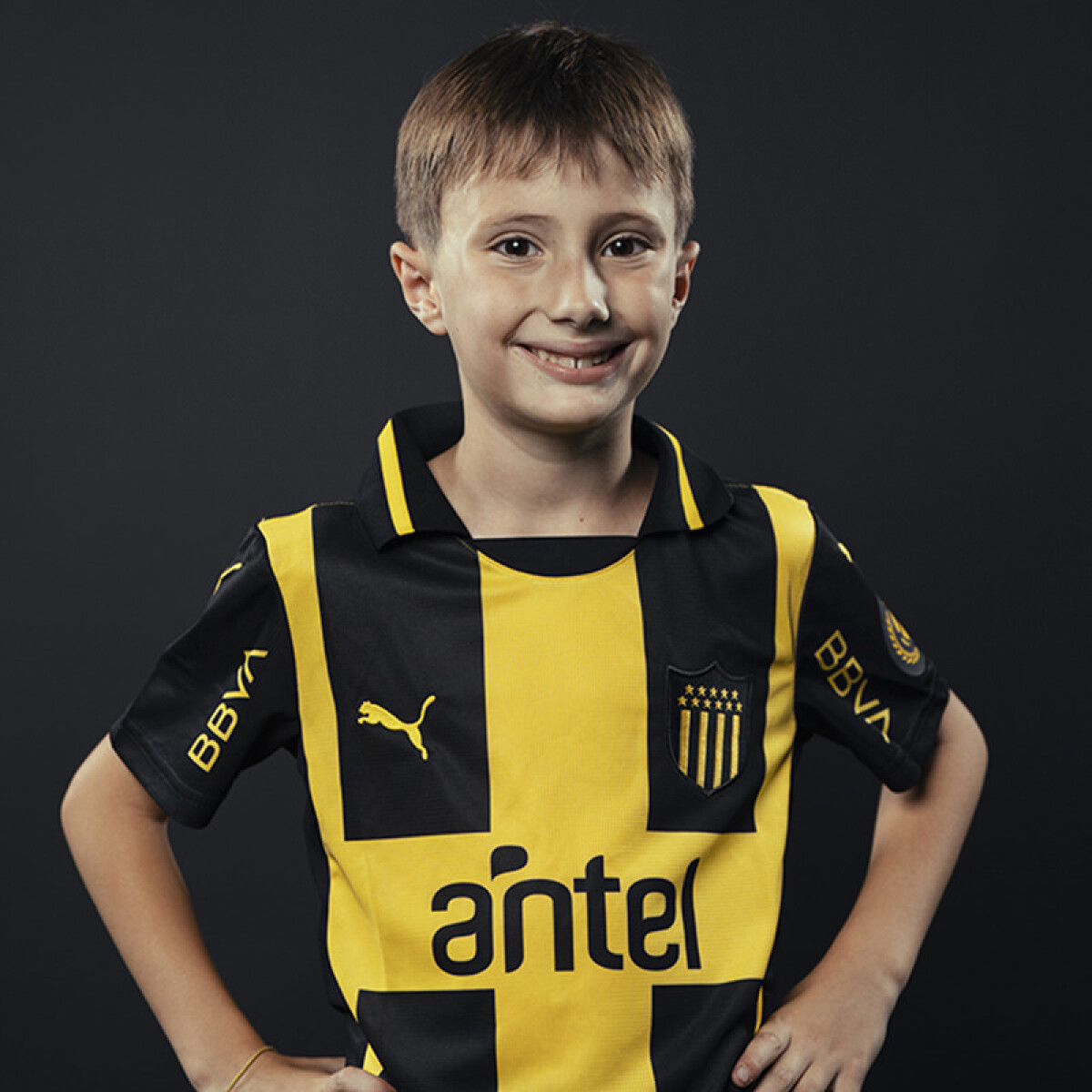 Camiseta Infantil Puma Peñarol - Amarillo - Negro 
