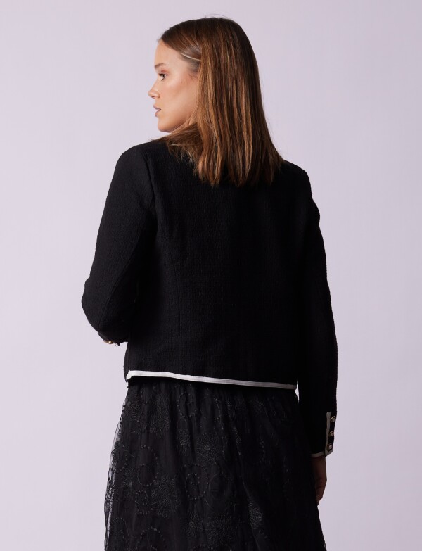 Chaqueta Tweed NEGRO/BLANCO