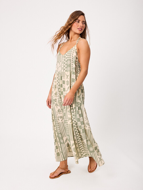 VESTIDO LARGO IRISA RUSTY Verde