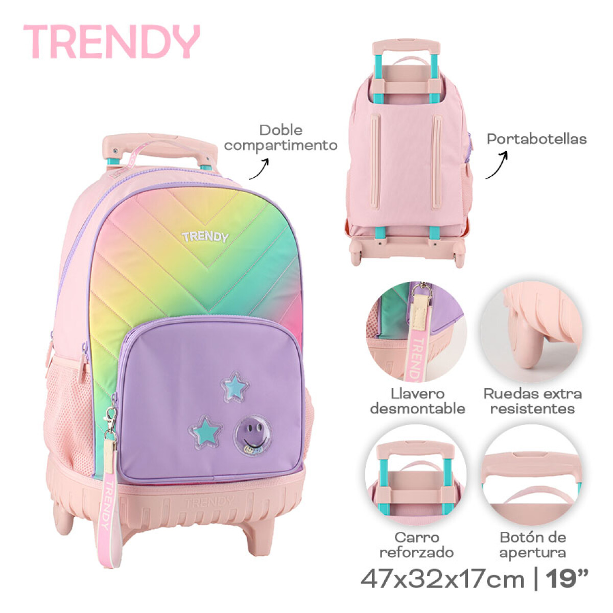 Mochila Carrito Trendy 27765 - ROSA 