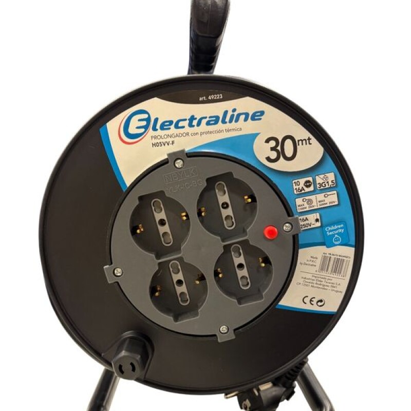PROLONGADOR C/ENROLLADOR DE CABLE 30 MTS. PROLONGADOR C/ENROLLADOR DE CABLE 30 MTS.
