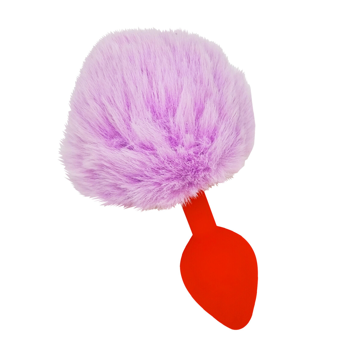 Plug Anal Pompon Conejita Consolador Estimulador Talle L - Variante Color Lila Rojo 