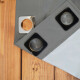 Set x4 paños cortina blackout 1,35m x 2,30m GRIS