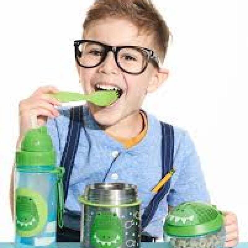 Contenedor de alimentos infantil ac. inoxidable Cocodrilo
