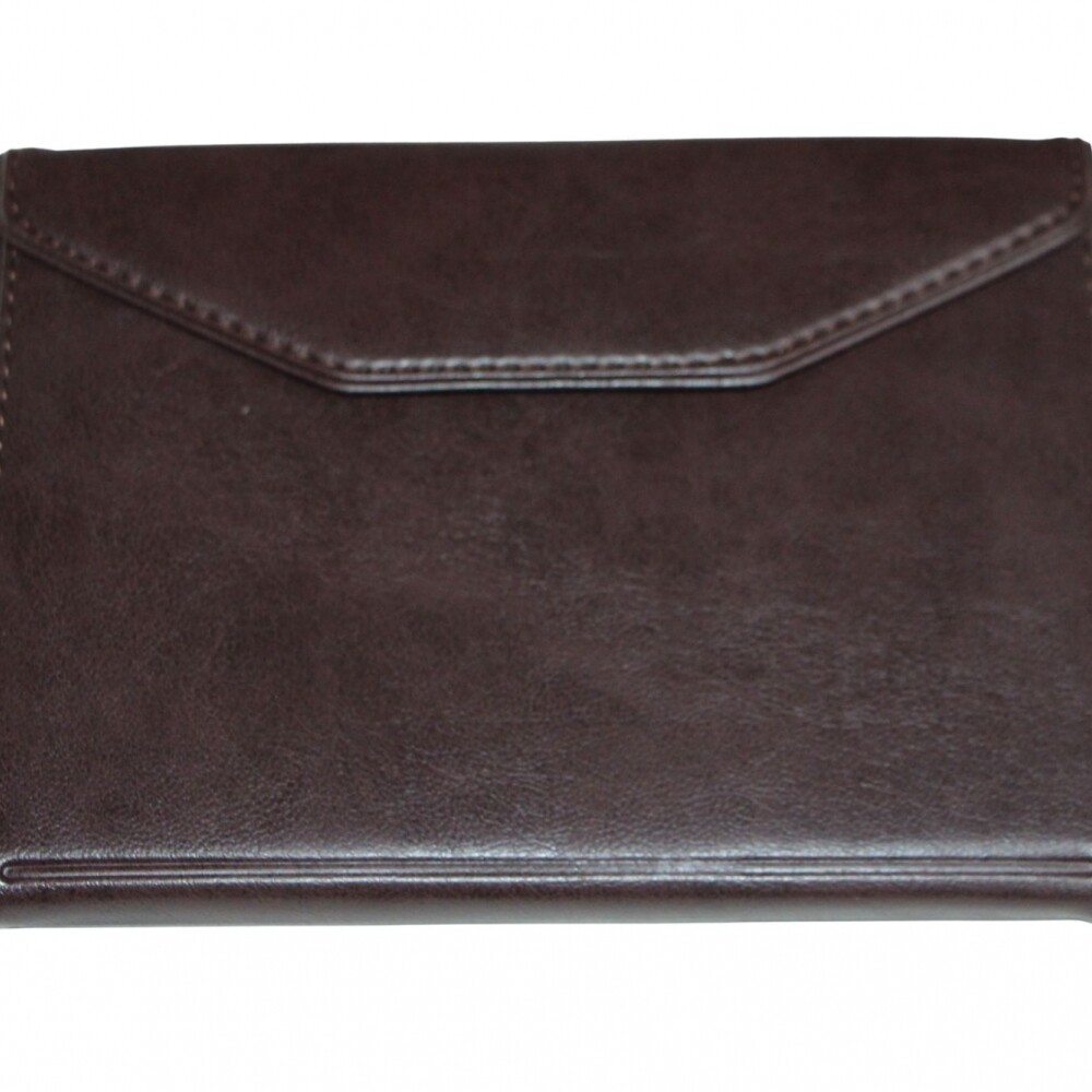 AGENDA ABEZETA CLASSIC MEDIUM 214 CS TAPA COSIDA SOLAPA COLOR MARRON OSCURO