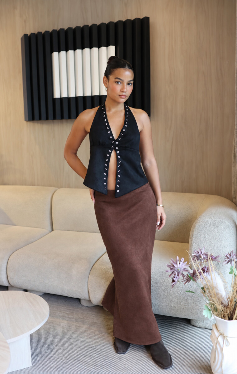 FALDA OLIVIA - MARRON 