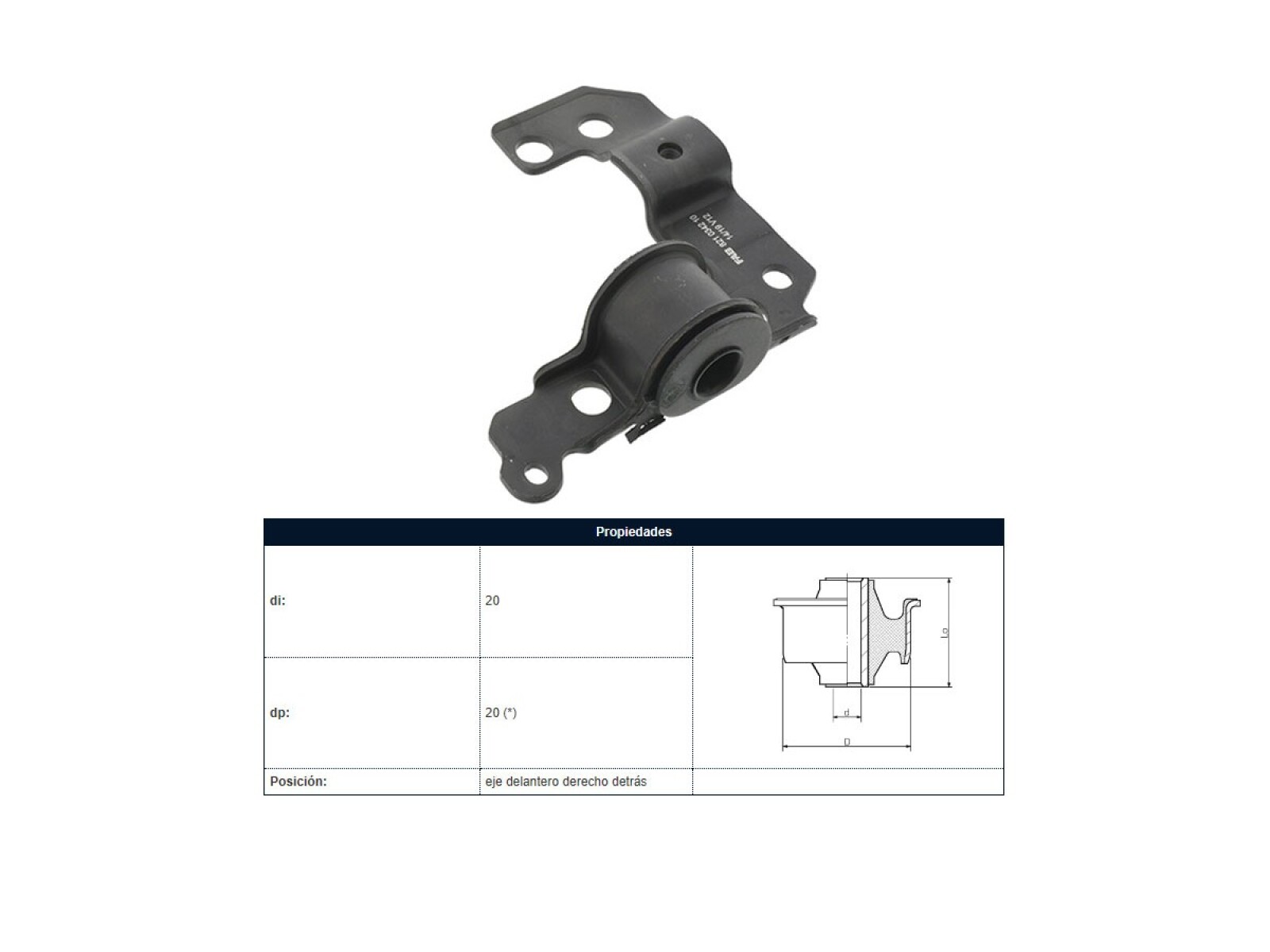 Soporte Parilla Fiat Palio/Siena 97-25 Der 